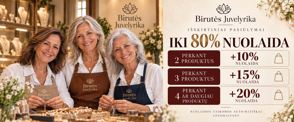 IŠPARDAVIMAS – IKI 80 % NUOLAIDA